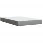 Preview: Boxspringbett mit Matratze Hellgrau 120x190 cm Stoff