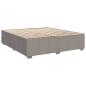 Preview: Boxspringbett mit Matratze Taupe 200x200 cm Stoff