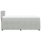 Preview: Boxspringbett mit Matratze Hellgrau 90x190 cm Samt