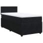 Preview: Boxspringbett mit Matratze Schwarz 90x200 cm Samt