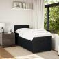 Preview: Boxspringbett mit Matratze Schwarz 90x200 cm Samt