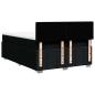Preview: Boxspringbett mit Matratze Schwarz 140x200 cm Stoff