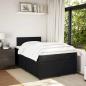 Preview: Boxspringbett mit Matratze Schwarz 120x200 cm Samt