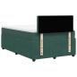 Preview: Boxspringbett mit Matratze Dunkelgrün 120x200 cm Samt