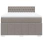 Preview: Boxspringbett mit Matratze Taupe 160x200 cm Stoff