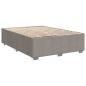 Preview: Boxspringbett mit Matratze Taupe 140x190 cm Stoff