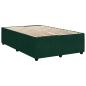 Preview: Boxspringbett mit Matratze Dunkelgrün 120x190 cm Samt