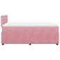 Preview: ARDEBO.de - Boxspringbett mit Matratze Rosa 120x200 cm Samt