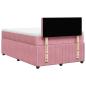 Preview: Boxspringbett mit Matratze Rosa 120x200 cm Samt