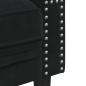 Preview: Chesterfield-Sofa mit Nackenrollen 2-Sitzer Schwarz Samt