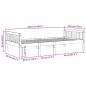 Preview: Kinderbett ohne Matratze Wachsbraun 90x200 cm Massivholz Kiefer