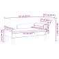 Preview: Chaiselongue mit Kissen Rosa Samt