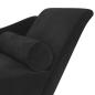 Preview: Chaiselongue mit Kissen Schwarz Samt