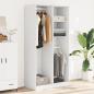Preview: Kleiderschrank Weiß 100x50x200 cm Holzwerkstoff