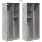 Preview: Kleiderschrank Betongrau 80x50x200 cm Holzwerkstoff