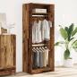 Preview: Kleiderschrank Altholz-Optik 80x50x200 cm Holzwerkstoff