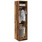 Preview: ARDEBO.de - Kleiderschrank Altholz-Optik 50x50x200 cm Holzwerkstoff