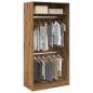 Preview: ARDEBO.de - Kleiderschrank Artisan-Eiche 100x50x200 cm Holzwerkstoff