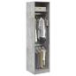 Preview: ARDEBO.de - Kleiderschrank Betongrau 50x50x200 cm Holzwerkstoff