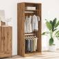 Preview: Kleiderschrank Artisan-Eiche 80x50x200 cm Holzwerkstoff