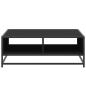 Preview: Couchtisch Schwarz 80x80x30 cm Holzwerkstoff und Metall