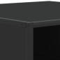 Preview: Couchtisch Schwarz 80x80x30 cm Holzwerkstoff und Metall