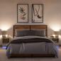 Preview: Nachttische mit LED-Leuchten 2 Stk. Sonoma Eiche Holzwerkstoff