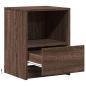 Preview: Nachttische mit LED-Leuchten 2 Stk. Braun Eiche Holzwerkstoff