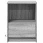 Preview: Nachttische mit LED-Leuchten 2 Stk. Grau Sonoma Holzwerkstoff