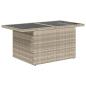 Preview: 5-tlg. Garten-Sofagarnitur mit Kissen Hellgrau Poly Rattan
