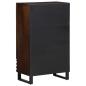 Preview: Highboard Braun 60x34x100 cm Massivholz Mango