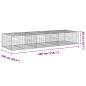 Preview: Gabione mit Deckel 300x100x50 cm Verzinktes Eisen