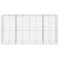 Preview: Gabione mit Deckel 400x100x200 cm Verzinktes Eisen