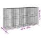 Preview: Gabione mit Deckel 400x100x200 cm Verzinktes Eisen