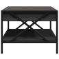Preview: Couchtisch mit Infinity-LED Schwarz 70x50x38 cm