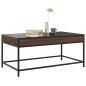 Preview: Couchtisch mit Infinity-LED Braun Eichen-Optik 90x50x41 cm