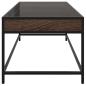 Preview: Couchtisch mit Infinity-LED Braun Eichen-Optik 90x50x41 cm