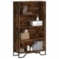 Preview: ARDEBO.de - Bücherregal Räuchereiche 80x31x137,5 cm Holzwerkstoff