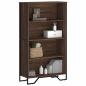 Preview: ARDEBO.de - Bücherregal Braun Eichen-Optik 80x31x137,5 cm Holzwerkstoff