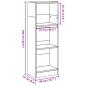 Preview: Bücherregal Artisan-Eiche 40x24x109 cm Holzwerkstoff