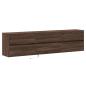 Preview: TV-Wandschrank mit LED Braun Eichen-Optik 180x31x45 cm