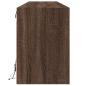 Preview: TV-Wandschrank mit LED Braun Eichen-Optik 180x31x45 cm