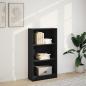 Preview: Bücherregal Schwarz 60x24x109 cm Holzwerkstoff