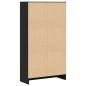 Preview: Bücherregal Schwarz 60x24x109 cm Holzwerkstoff