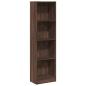 Preview: Bücherregal Braun Eichen-Optik 40x24x143 cm Holzwerkstoff