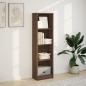 Preview: Bücherregal Braun Eichen-Optik 40x24x143 cm Holzwerkstoff