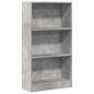 Preview: Bücherregal Betongrau 60x24x109 cm Holzwerkstoff
