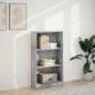 Preview: Bücherregal Betongrau 60x24x109 cm Holzwerkstoff