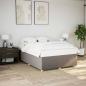 Preview: ARDEBO.de - Bettgestell ohne Matratze Taupe 160x200 cm Stoff