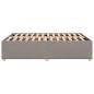 Preview: Bettgestell ohne Matratze Taupe 160x200 cm Stoff